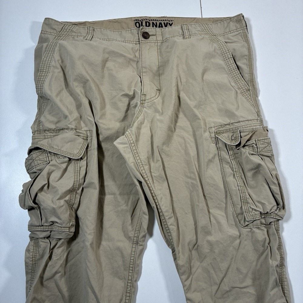 Old Navy Cargo Pants 40x28 Beige Utility Military Vintage Y2K 90s (Tag 38x30)